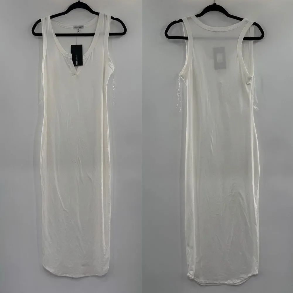 3For$20 Fashion Nova Racerback All you Need White Maxi Dress Size: Small